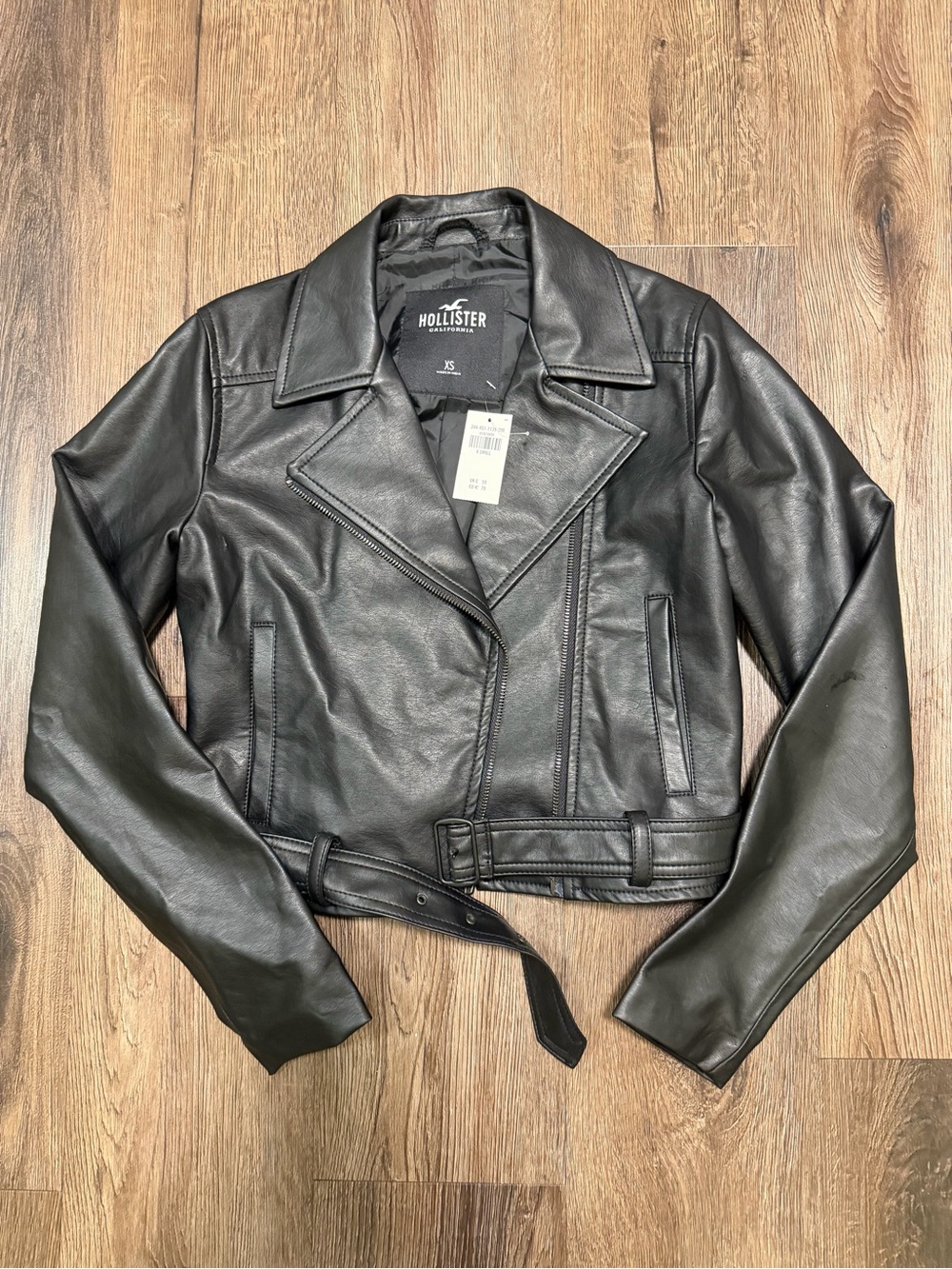 Hollister Cropped Leather Jacket NWT